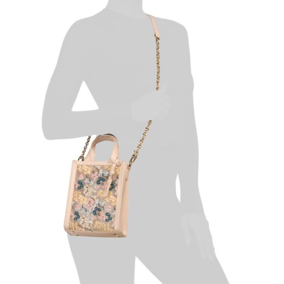 TED BAKER Emma June Crossbody Tote With Leather Panels And Trim - Picture 6 of 6